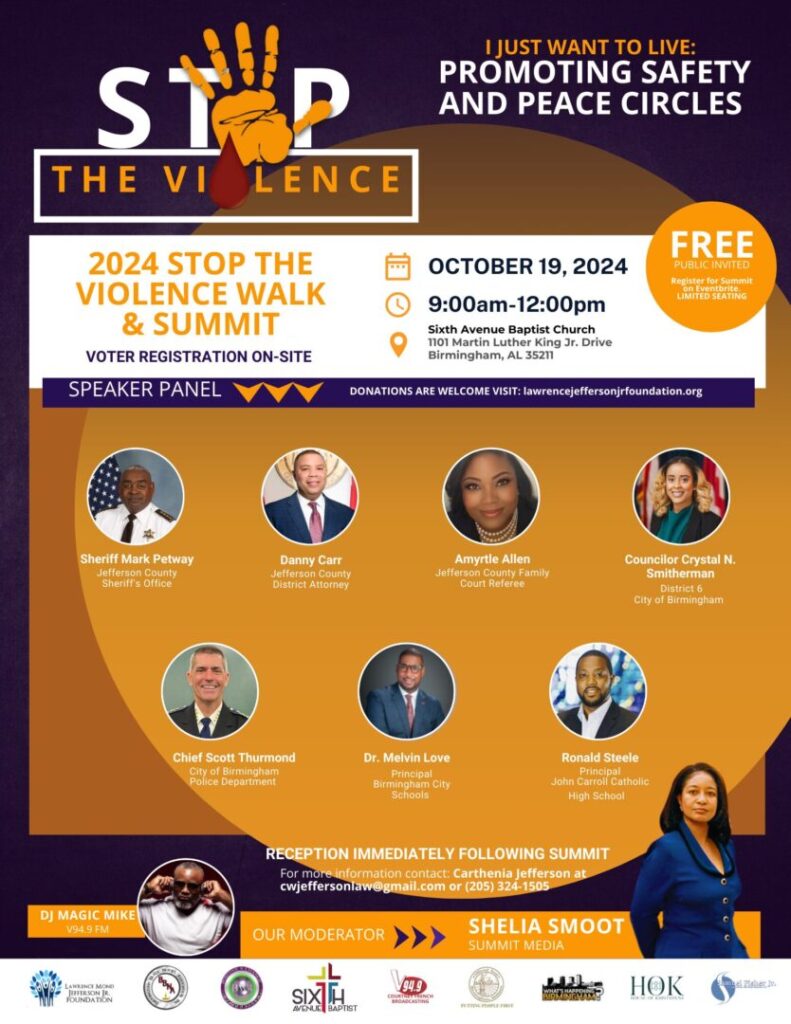 Stop the Violence Walk and Summit Flyer
